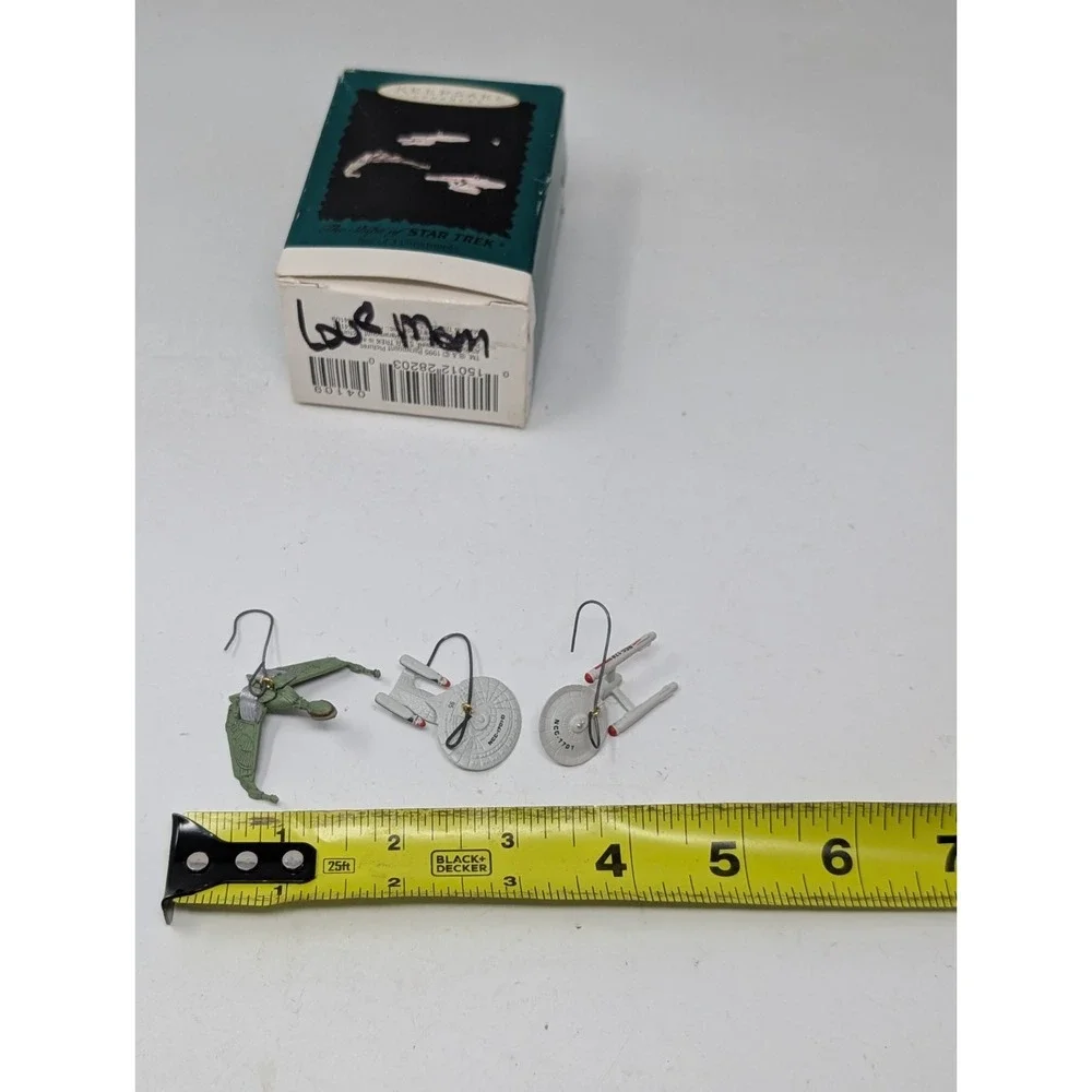 1995 Hallmark Keepsake The Ships of Star‎ Trek Set of 3 Miniature Ornaments